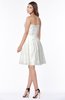 ColsBM Henley Ivory Mature Sweetheart Satin Knee Length Lace Bridesmaid Dresses