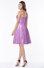 ColsBM Henley Orchid Mature Sweetheart Satin Knee Length Lace Bridesmaid Dresses