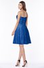 ColsBM Henley Royal Blue Mature Sweetheart Satin Knee Length Lace Bridesmaid Dresses
