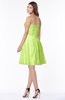 ColsBM Henley Sharp Green Mature Sweetheart Satin Knee Length Lace Bridesmaid Dresses