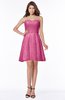 ColsBM Henley Wild Orchid Mature Sweetheart Satin Knee Length Lace Bridesmaid Dresses