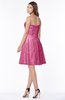ColsBM Henley Wild Orchid Mature Sweetheart Satin Knee Length Lace Bridesmaid Dresses