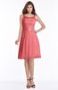 ColsBM Marilyn Coral Elegant A-line Scoop Sleeveless Lace Bridesmaid Dresses