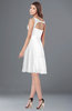 ColsBM Marilyn White Elegant A-line Scoop Sleeveless Lace Bridesmaid Dresses