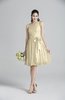 ColsBM Ariya Novelle Peach Romantic One Shoulder Zip up Knee Length Sash Bridesmaid Dresses