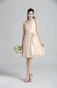ColsBM Ariya Silver Peony Romantic One Shoulder Zip up Knee Length Sash Bridesmaid Dresses