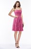 ColsBM Penelope Wild Orchid Modest Sweetheart Zip up Satin Knee Length Lace Bridesmaid Dresses