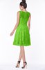 ColsBM Mariana Classic Green Romantic Scoop Zip up Satin Knee Length Bridesmaid Dresses