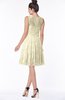 ColsBM Mariana Egret Romantic Scoop Zip up Satin Knee Length Bridesmaid Dresses