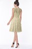 ColsBM Mariana Novelle Peach Romantic Scoop Zip up Satin Knee Length Bridesmaid Dresses