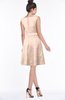 ColsBM Leigh Almost Apricot Modest A-line Sleeveless Zip up Satin Lace Bridesmaid Dresses