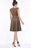 ColsBM Leigh Brown Modest A-line Sleeveless Zip up Satin Lace Bridesmaid Dresses