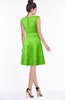 ColsBM Leigh Classic Green Modest A-line Sleeveless Zip up Satin Lace Bridesmaid Dresses