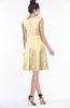 ColsBM Leigh Cornhusk Modest A-line Sleeveless Zip up Satin Lace Bridesmaid Dresses