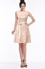 ColsBM Leigh Fresh Salmon Modest A-line Sleeveless Zip up Satin Lace Bridesmaid Dresses