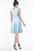 ColsBM Leigh Ice Blue Modest A-line Sleeveless Zip up Satin Lace Bridesmaid Dresses