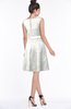 ColsBM Leigh Ivory Modest A-line Sleeveless Zip up Satin Lace Bridesmaid Dresses