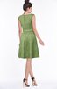 ColsBM Leigh Moss Green Modest A-line Sleeveless Zip up Satin Lace Bridesmaid Dresses
