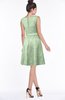 ColsBM Leigh Pale Green Modest A-line Sleeveless Zip up Satin Lace Bridesmaid Dresses