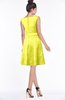 ColsBM Leigh Pale Yellow Modest A-line Sleeveless Zip up Satin Lace Bridesmaid Dresses