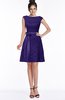 ColsBM Leigh Royal Purple Modest A-line Sleeveless Zip up Satin Lace Bridesmaid Dresses