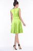 ColsBM Leigh Sharp Green Modest A-line Sleeveless Zip up Satin Lace Bridesmaid Dresses