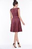 ColsBM Leigh Wine Modest A-line Sleeveless Zip up Satin Lace Bridesmaid Dresses