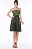 ColsBM Kenya Lime Green Romantic A-line Strapless Sleeveless Knee Length Bridesmaid Dresses