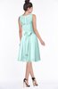 ColsBM Helen Blue Glass Glamorous A-line Scoop Zip up Chiffon Sash Bridesmaid Dresses