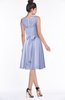 ColsBM Helen Blue Heron Glamorous A-line Scoop Zip up Chiffon Sash Bridesmaid Dresses