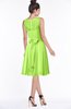 ColsBM Helen Bright Green Glamorous A-line Scoop Zip up Chiffon Sash Bridesmaid Dresses
