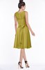 ColsBM Helen Golden Olive Glamorous A-line Scoop Zip up Chiffon Sash Bridesmaid Dresses