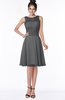 ColsBM Helen Grey Glamorous A-line Scoop Zip up Chiffon Sash Bridesmaid Dresses