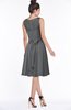 ColsBM Helen Grey Glamorous A-line Scoop Zip up Chiffon Sash Bridesmaid Dresses