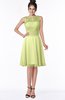 ColsBM Helen Lime Green Glamorous A-line Scoop Zip up Chiffon Sash Bridesmaid Dresses