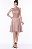ColsBM Helen Nectar Pink Glamorous A-line Scoop Zip up Chiffon Sash Bridesmaid Dresses