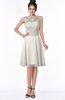 ColsBM Helen Off White Glamorous A-line Scoop Zip up Chiffon Sash Bridesmaid Dresses