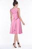 ColsBM Helen Pink Glamorous A-line Scoop Zip up Chiffon Sash Bridesmaid Dresses