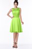ColsBM Helen Sharp Green Glamorous A-line Scoop Zip up Chiffon Sash Bridesmaid Dresses