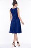 ColsBM Helen Sodalite Blue Glamorous A-line Scoop Zip up Chiffon Sash Bridesmaid Dresses