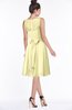 ColsBM Helen Soft Yellow Glamorous A-line Scoop Zip up Chiffon Sash Bridesmaid Dresses