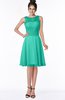 ColsBM Helen Viridian Green Glamorous A-line Scoop Zip up Chiffon Sash Bridesmaid Dresses