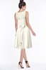 ColsBM Helen Whisper White Glamorous A-line Scoop Zip up Chiffon Sash Bridesmaid Dresses