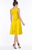 ColsBM Helen Yellow Glamorous A-line Scoop Zip up Chiffon Sash Bridesmaid Dresses