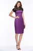 ColsBM Greta Dahlia Elegant Sheath Short Sleeve Zip up Satin Lace Bridesmaid Dresses