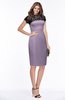 ColsBM Greta Mauve Elegant Sheath Short Sleeve Zip up Satin Lace Bridesmaid Dresses