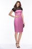 ColsBM Greta Rosebloom Elegant Sheath Short Sleeve Zip up Satin Lace Bridesmaid Dresses