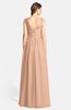 ColsBM Ciara Almost Apricot Romantic A-line V-neck Zip up Chiffon Bridesmaid Dresses