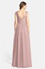 ColsBM Ciara Blush Pink Romantic A-line V-neck Zip up Chiffon Bridesmaid Dresses