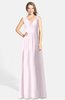 ColsBM Ciara Blush Romantic A-line V-neck Zip up Chiffon Bridesmaid Dresses